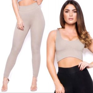 OhPolly Taupe tan set XS